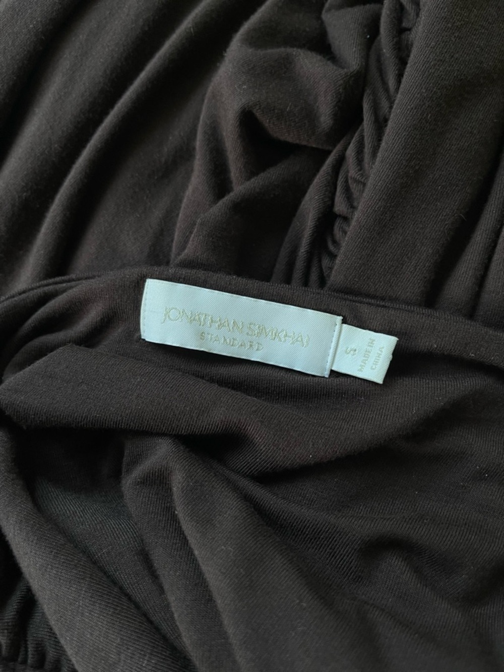 Jonathan Simkhai Espresso Ruched Cutout Midi Dress Size S - Picture 6 of 9